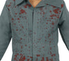 GP77129 – Halloween Schlauer Jäger Maske Overall – Größe: 110/116 – Farbe: Blau