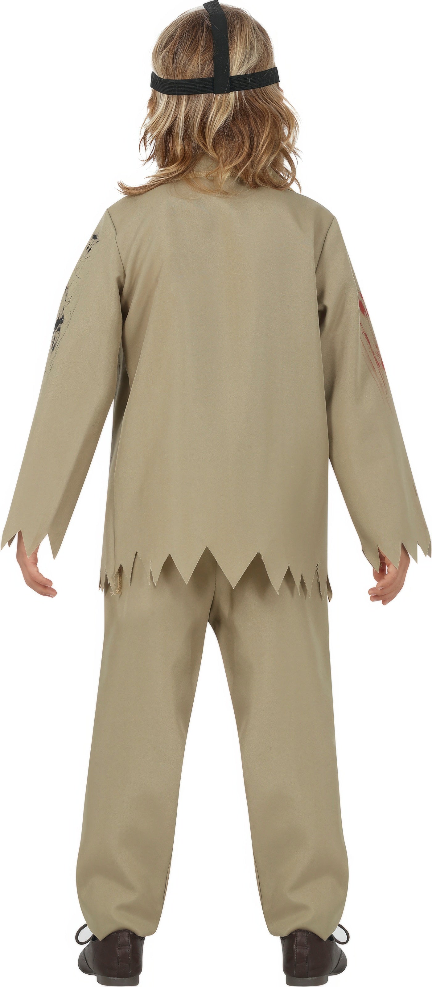 GP77137 – Halloween Maske Grusel Kostüm – Größe: 128/134 – Farbe: Beige