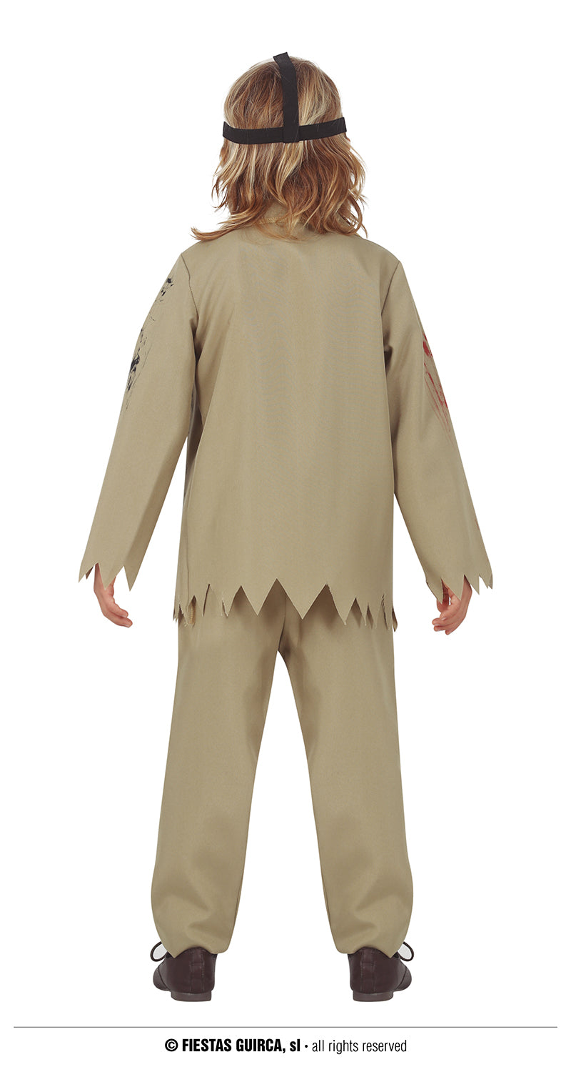GP77137 – Halloween Maske Grusel Kostüm – Größe: 140/146 – Farbe: Beige