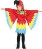 GP77179 – Papagei Kostüm Bunter Vogel Fasching – Größe: 110/116 – Farbe: Mehrfarbig