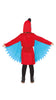 GP77179 – Papagei Kostüm Bunter Vogel Fasching – Größe: 110/116 – Farbe: Mehrfarbig