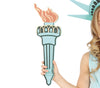 GP77191 – Amerika Karnevalskostüm Freiheit Kostüm – Größe: 128/134 – Farbe: Blau