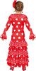 GP77194 – Flamenco Tanz Kleid Kinder – Größe: 98/104 – Farbe: Rot