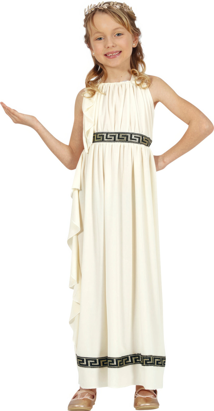 Römerin Kostüm für Mädchen Toga Kleid