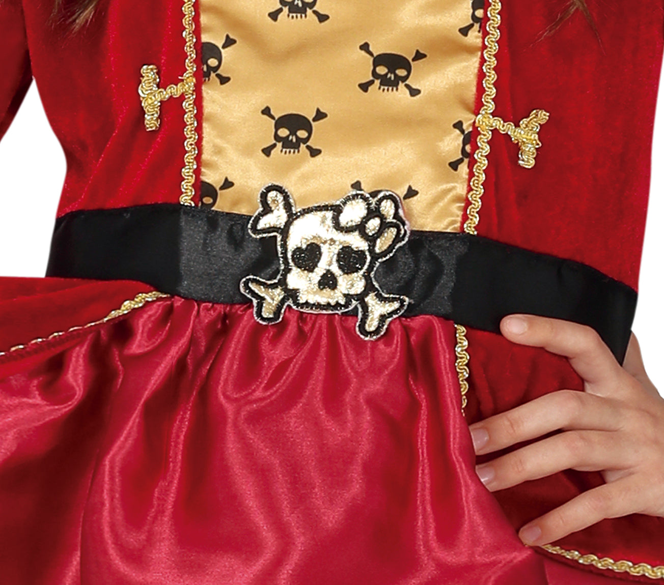 GP77204 – Pirat Karneval Abenteuer Outfit Kinder – Größe: 98/104 – Farbe: Grau