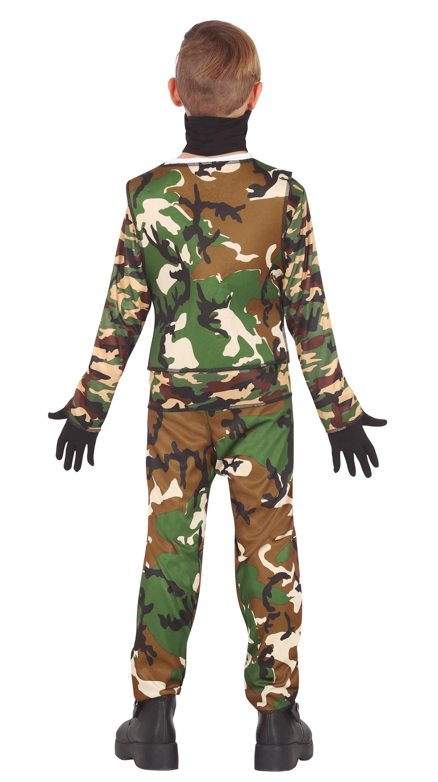 GP77217 – Militärkostüm Tarnanzug Abenteuer – Größe: 110/116 – Farbe: Grün