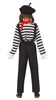 GP77226 – Clown Pantomime Kostüm Karneval – Größe: 110/116, 128/134, 140/146, 98/104 – Farbe: Weiß