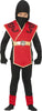 GP77232 – Ninja Krieger Kostüm Kinder Rot – Größe: 110/116 – Farbe: Rot