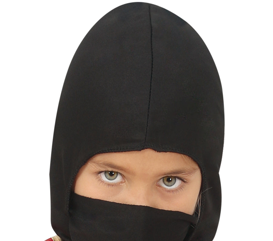 GP77232 – Ninja Krieger Kostüm Kinder Rot – Größe: 110/116 – Farbe: Rot, Ansicht 2