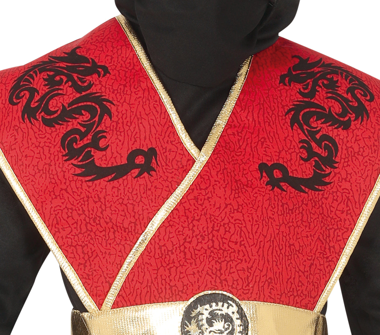 GP77232 – Ninja Krieger Kostüm Kinder Rot – Größe: 110/116 – Farbe: Rot