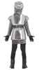 GP77283 – Ritterrüstung Karnevalskostüm Mittelalter – Größe: 140/146 – Farbe: Silber