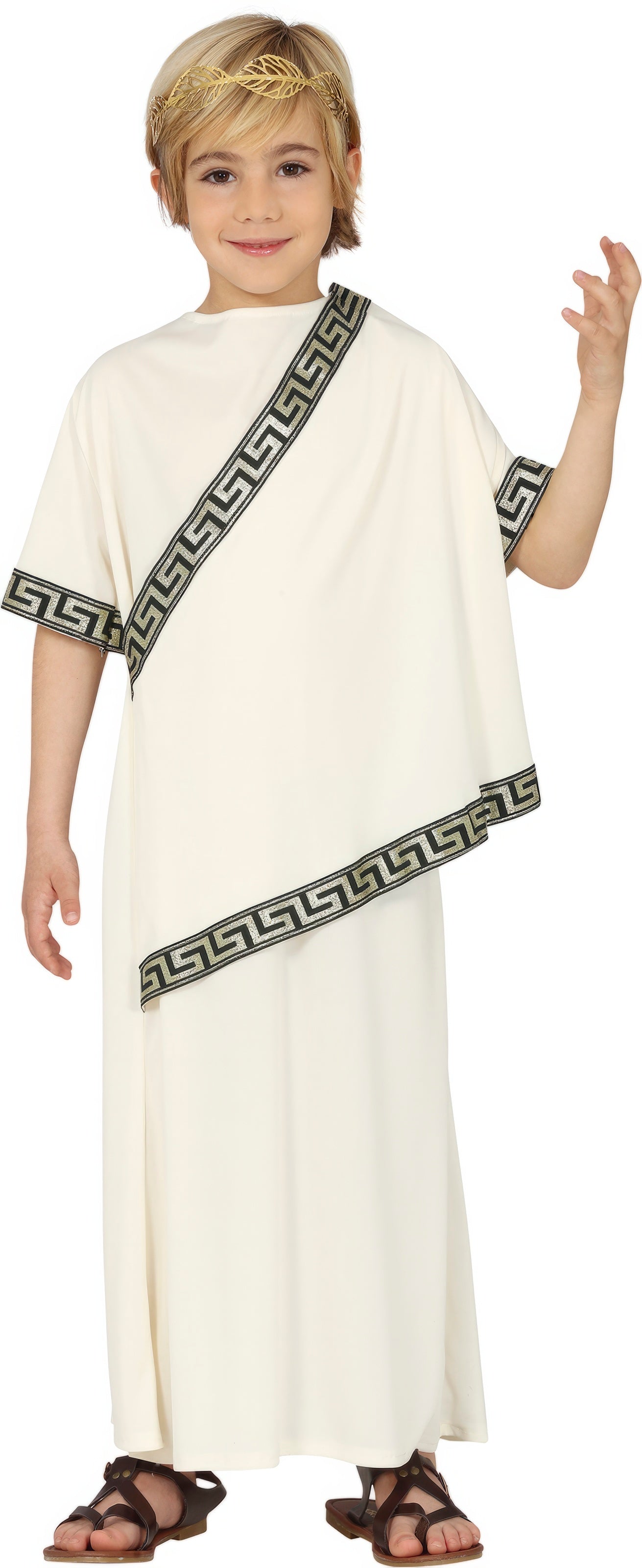 GP77292 – Romische Tunika Fur Kleines Karneval – Größe: 110/116 – Farbe: Beige
