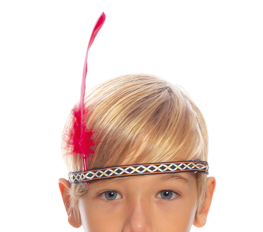 GP77318 – Indianer Häuptling Kind Kostüm Karneval – Größe: 98/104 – Farbe: Braun, Ansicht 2