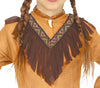 GP77319 – Indianerin Karnevalskleid Kinder – Größe: 98/104 – Farbe: Braun