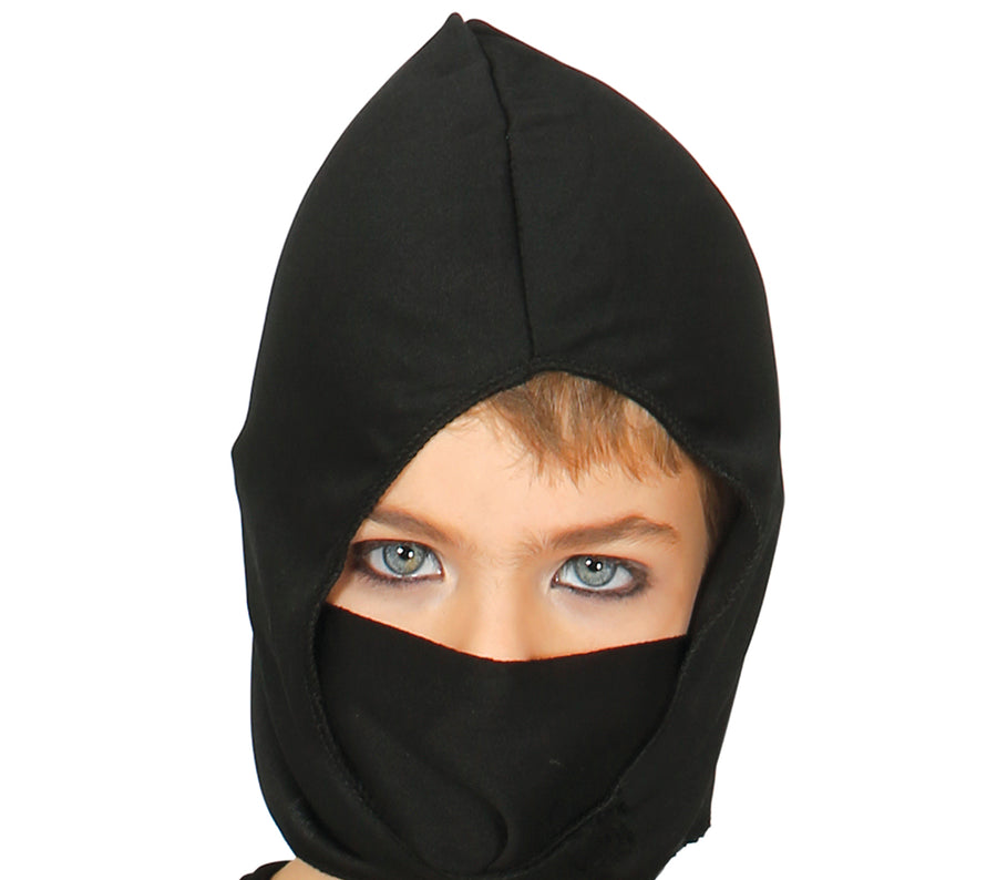 GP77320 – Ninja Kampfkunst Abenteurer Kinder Kostüm – Größe: 98/104 – Farbe: Schwarz, Ansicht 2