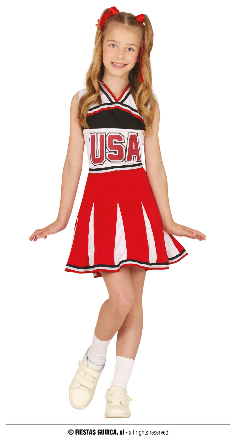 Cheerleader Kostüm für Mädchen rot