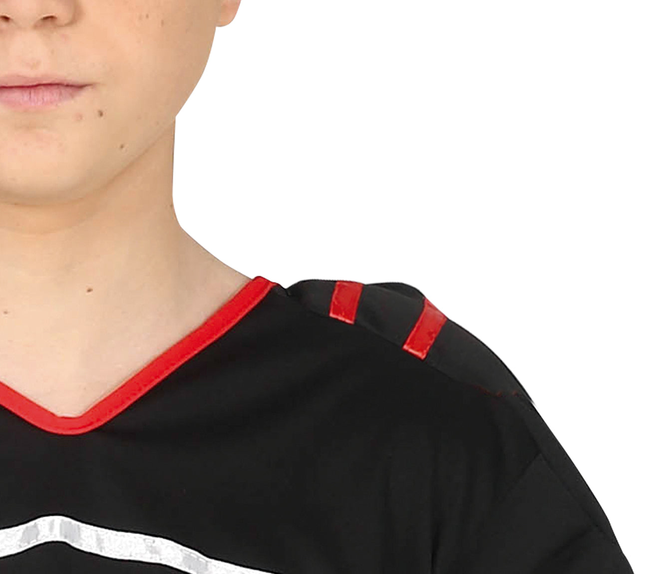 GP80652 – Sportheld Karnevalkostüm Quarterback – Größe: 14 - 16 Jahre – Farbe: Schwarz