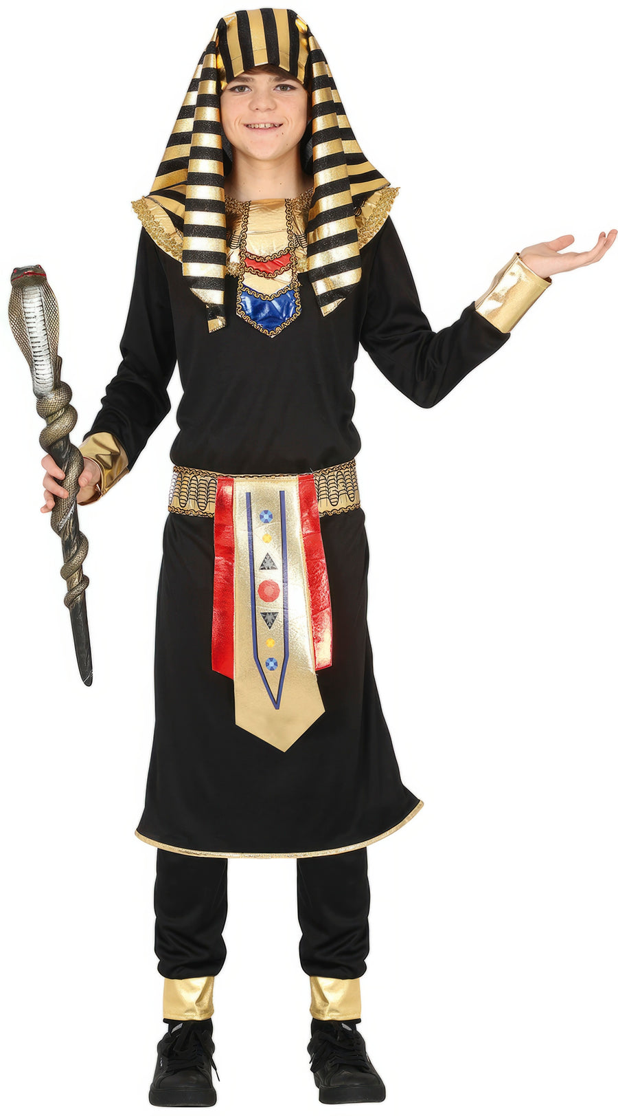Pharao Kostüm für Herren mit Kopfschmuck