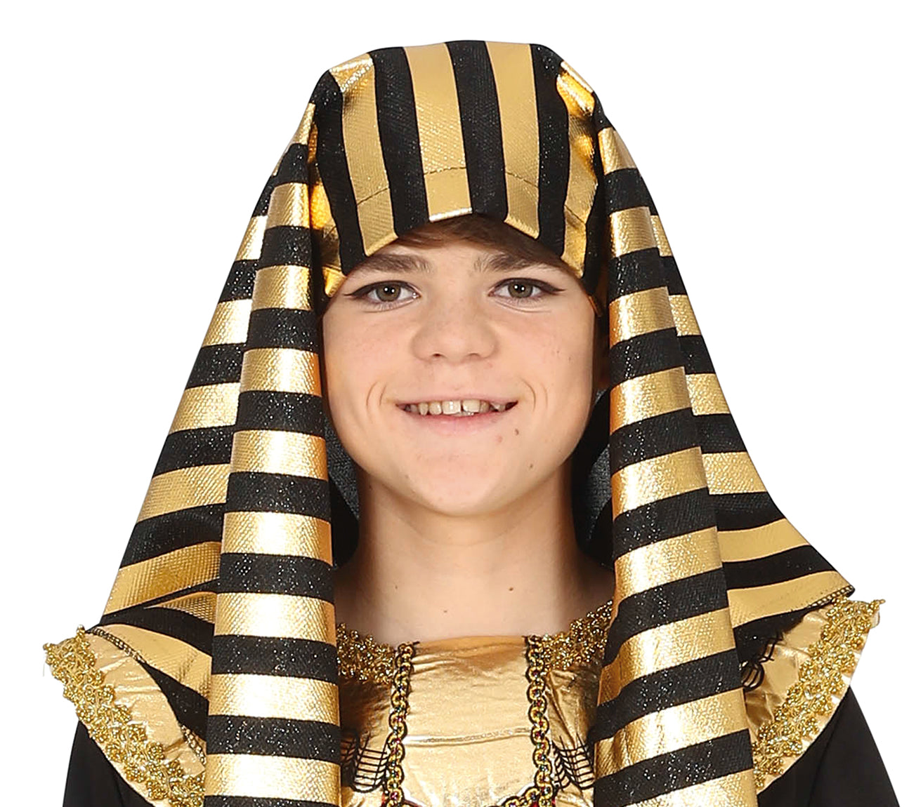 GP86613 – Pharao Ägypten König Kostüm – Größe: 14 - 16 Jahre – Farbe: Schwarz
