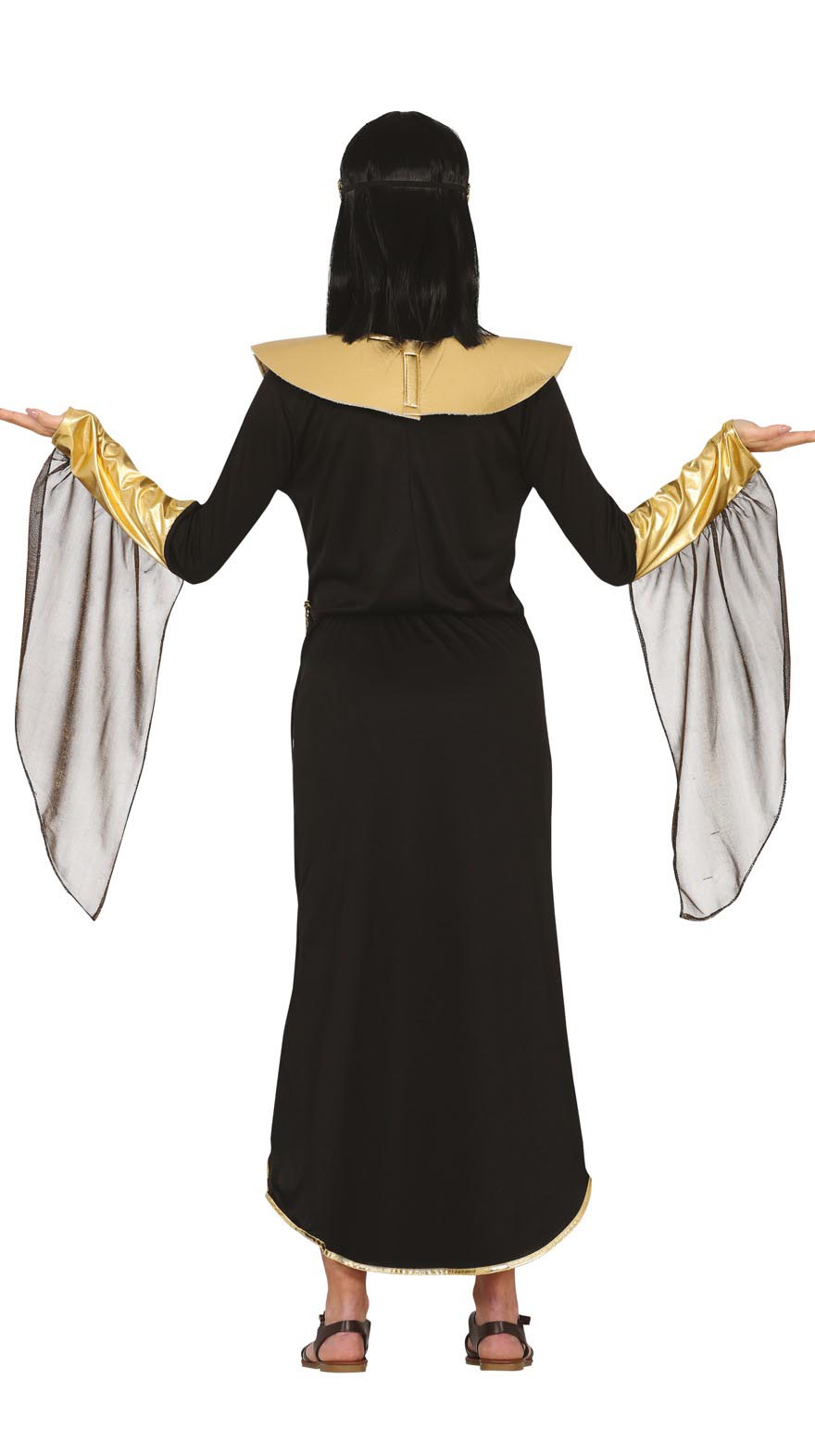 GP88676 – Aegypten Koenigin Kostuem Kleid – Größe: 14 - 16 Jahre – Farbe: Schwarz
