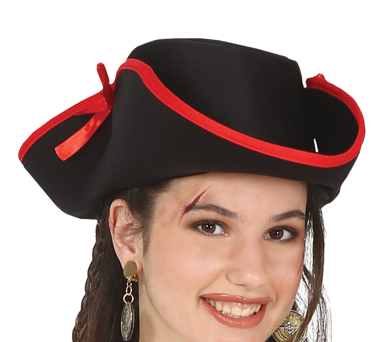 GP88188 – Piratenkapitän Faschingsoutfit Schädel – Größe: 14 - 16 Jahre – Farbe: Rot