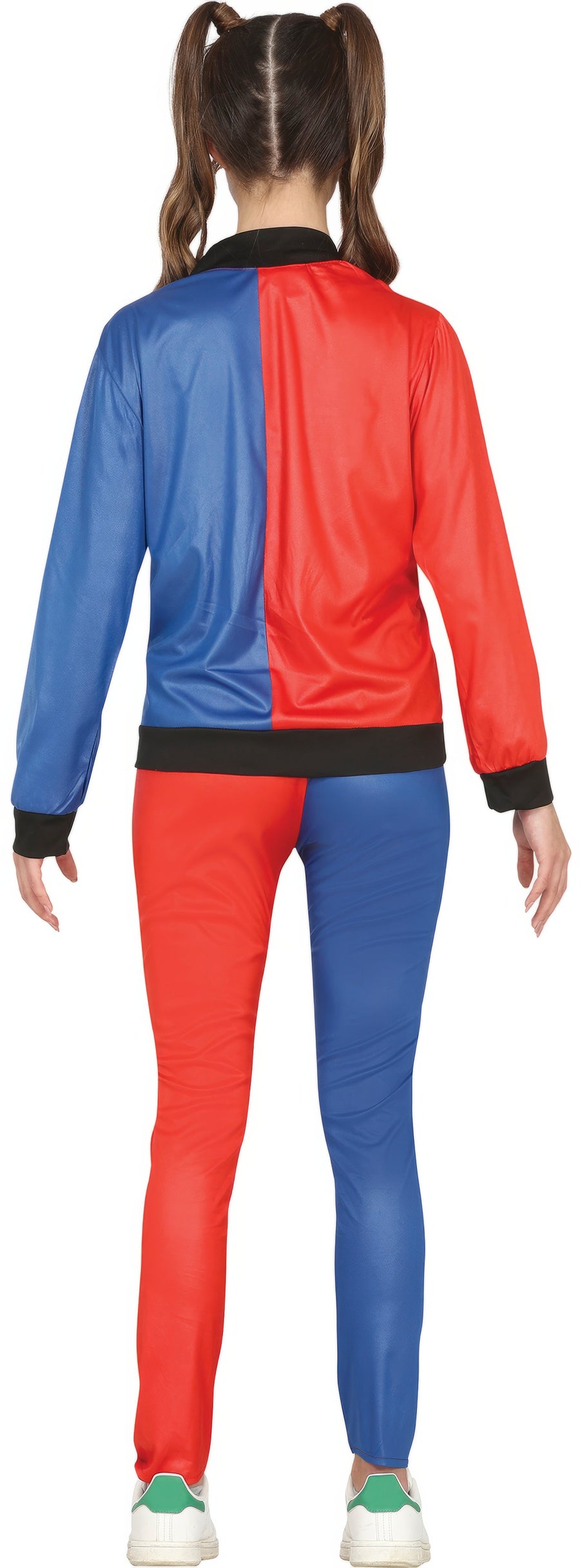 GP88372 – Clown Bösewicht Kostüm Halloween Harlekin – Größe: 14 - 16 Jahre – Farbe: Blau, Ansicht 2