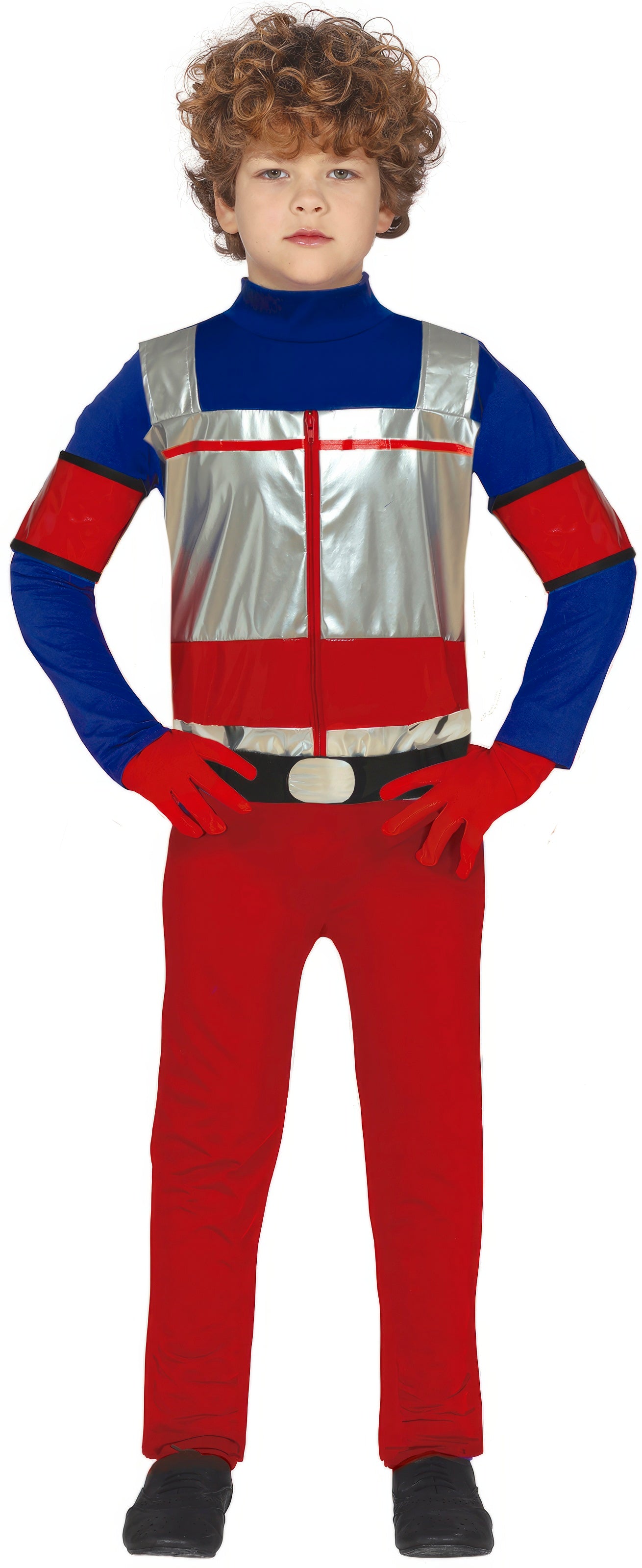 GP77358 – Superhelden Abenteuerfigur Kinderkostüm – Größe: 110/116 – Farbe: Rot