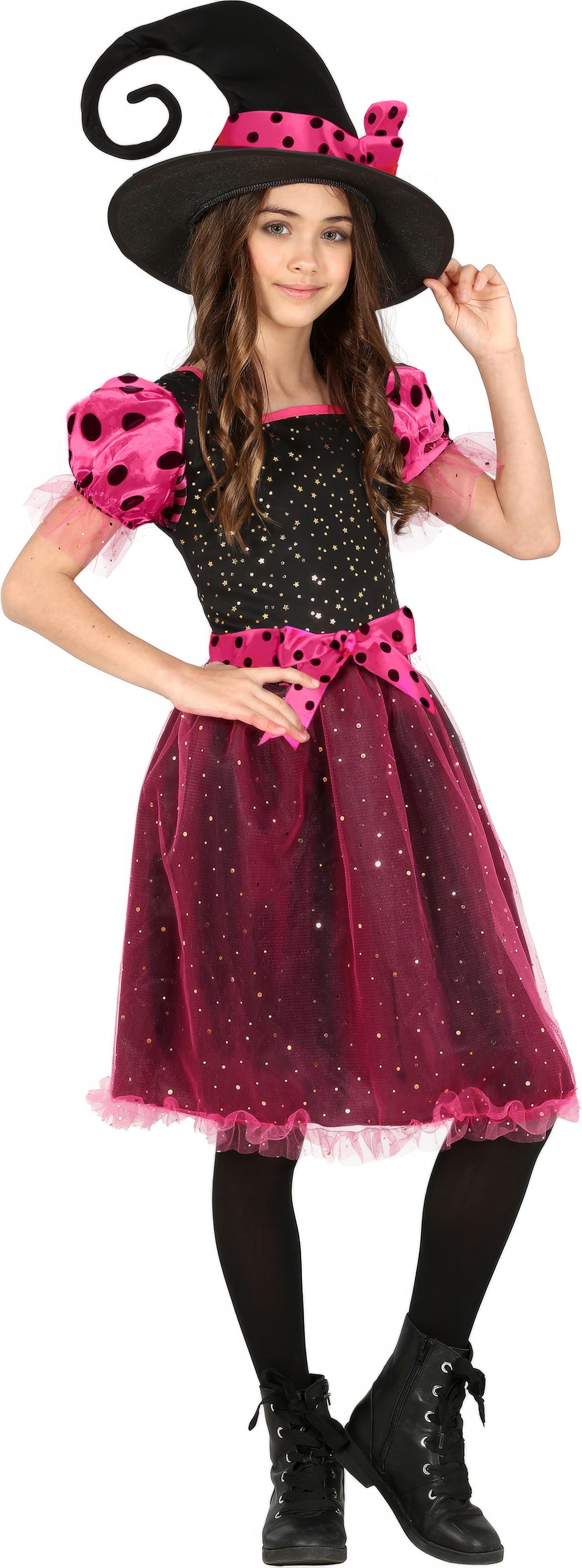 GP77388 – Hexe Magische Zauberin Halloween – Größe: 140/146 – Farbe: Schwarz