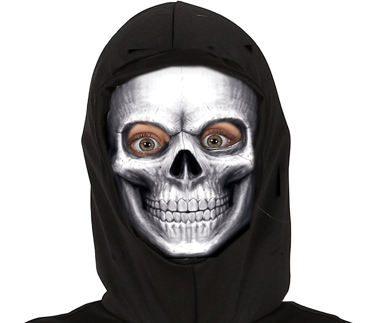 GP77394 – Halloween Sensenmann Kostüm Dunkler – Größe: 110/116 – Farbe: Schwarz