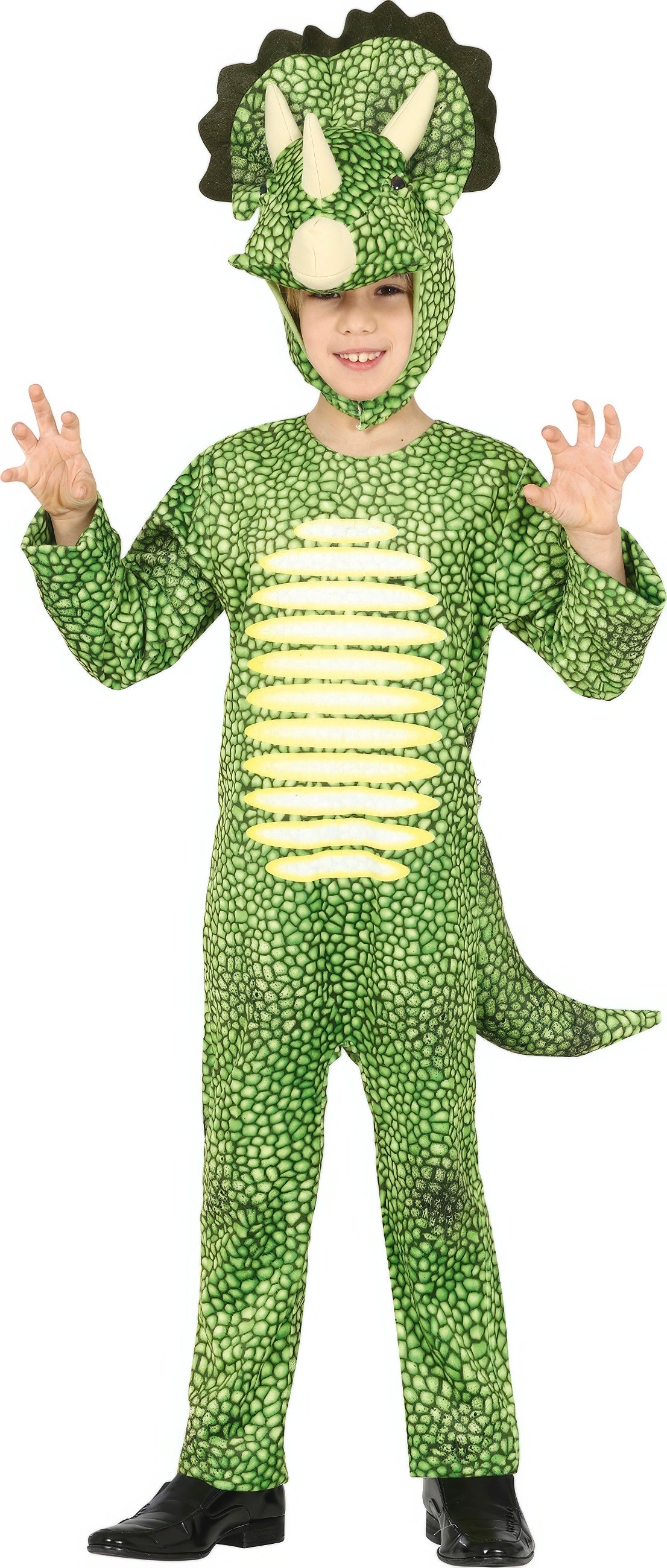 GP77452 – Dinosaurier Abenteuer Karneval Tierkostüm – Größe: 128/134 – Farbe: Grün