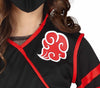 GP77458 – Ninja Kostüm Karneval Schwarz – Größe: 110/116 – Farbe: Rot