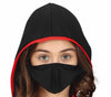 GP77458 – Ninja Kostüm Karneval Schwarz – Größe: 128/134 – Farbe: Rot
