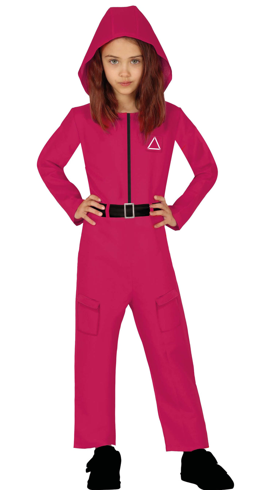 GP77538 – Filmheld Abenteueranzug Pink Kapuze – Größe: 110/116 – Farbe: Pink, Ansicht 2