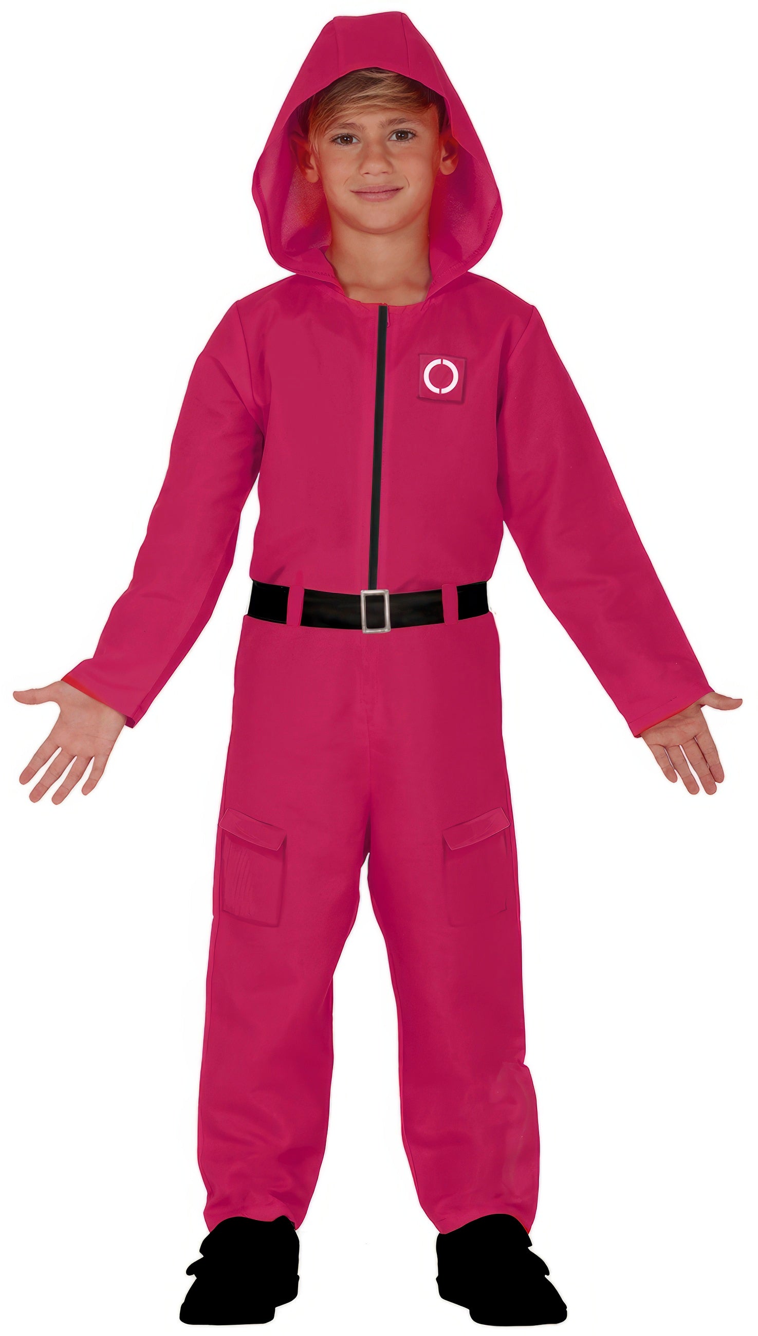 GP77538 – Filmheld Abenteueranzug Pink Kapuze – Größe: 128/134 – Farbe: Pink