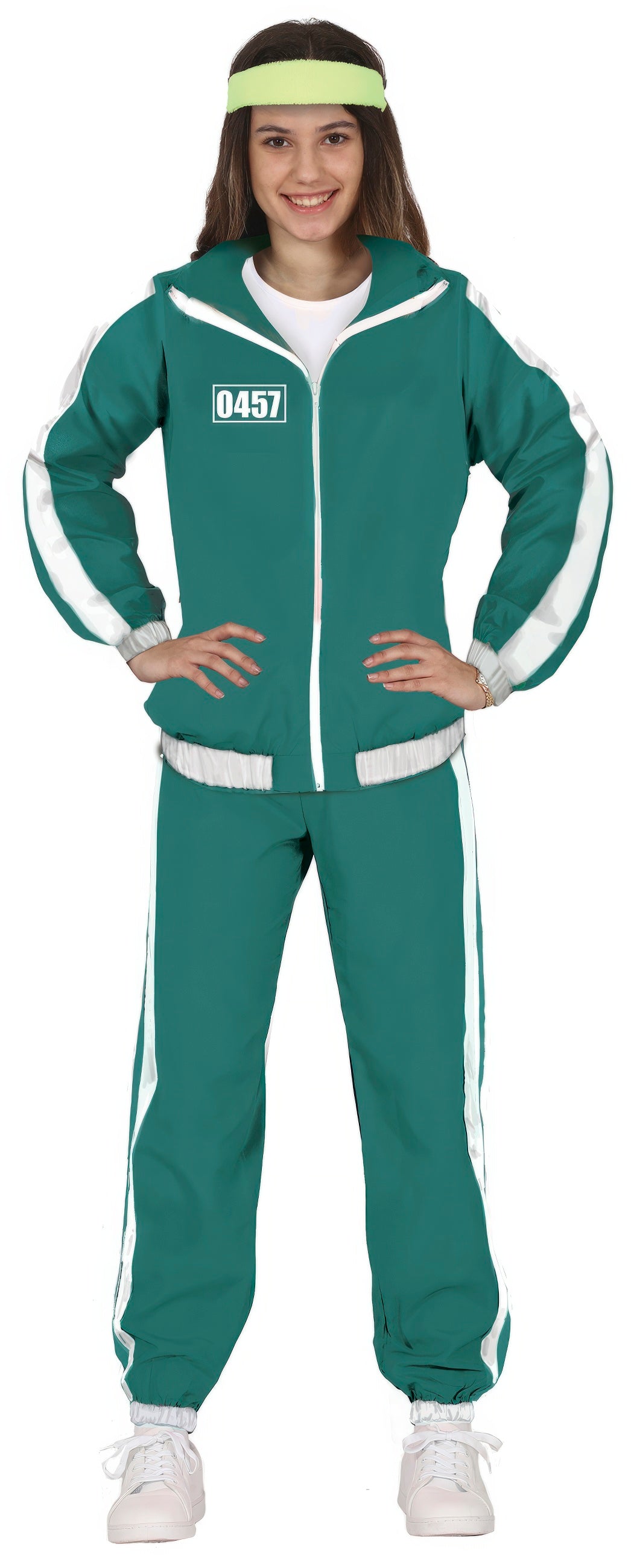 GP79448 – Film Sport Retro Jogginganzug – Größe: 14 - 16 Jahre – Farbe: Grün