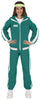GP79448 – Film Sport Retro Jogginganzug – Größe: 14 - 16 Jahre – Farbe: Grün