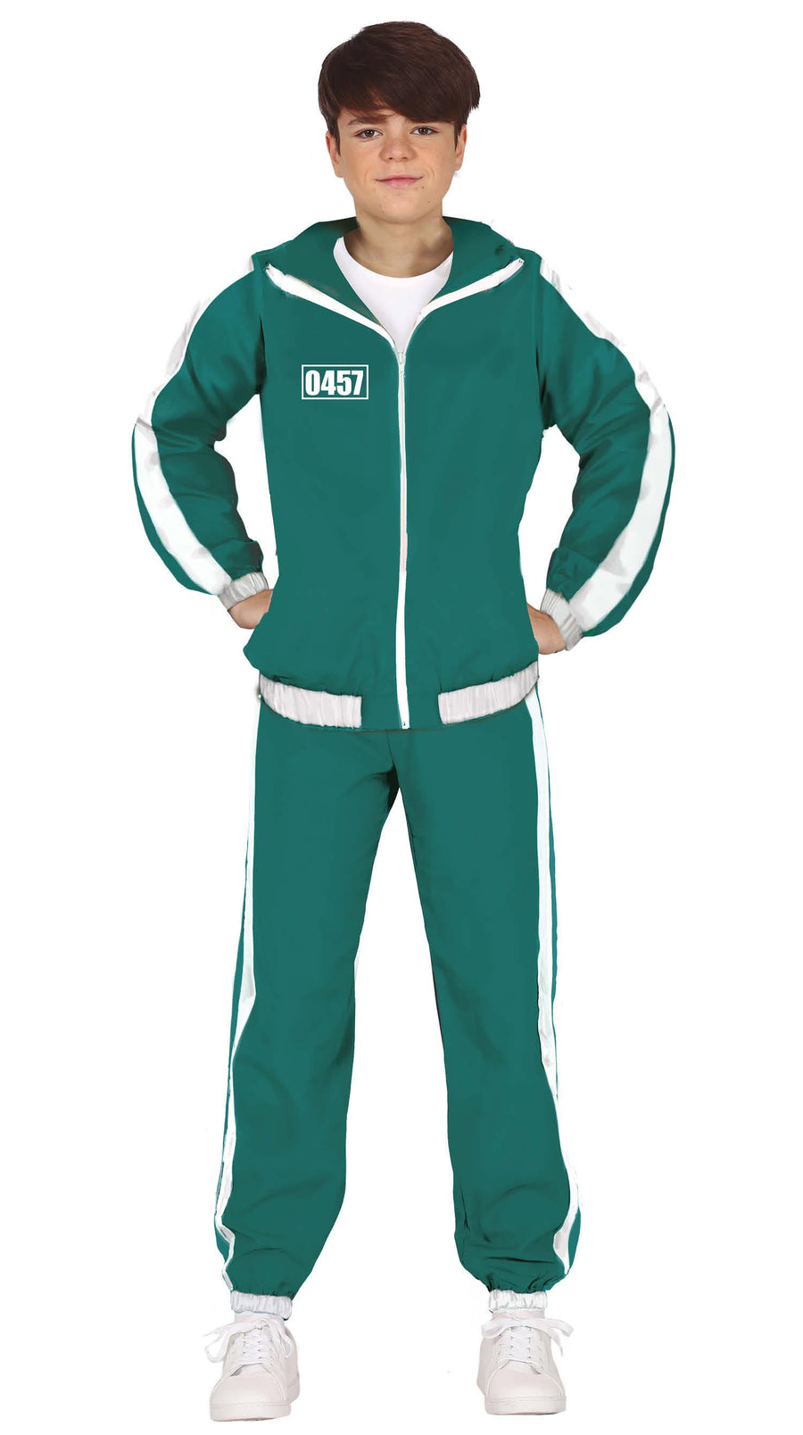 GP79448 – Film Sport Retro Jogginganzug – Größe: 14 - 16 Jahre – Farbe: Grün, Ansicht 2
