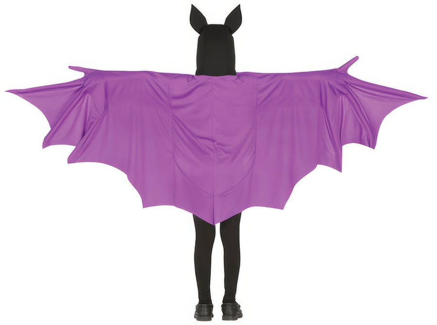 GP77551 – Fledermaus Halloween Tunika Kostüm Kinder – Größe: 128/134 – Farbe: Schwarz, Ansicht 2