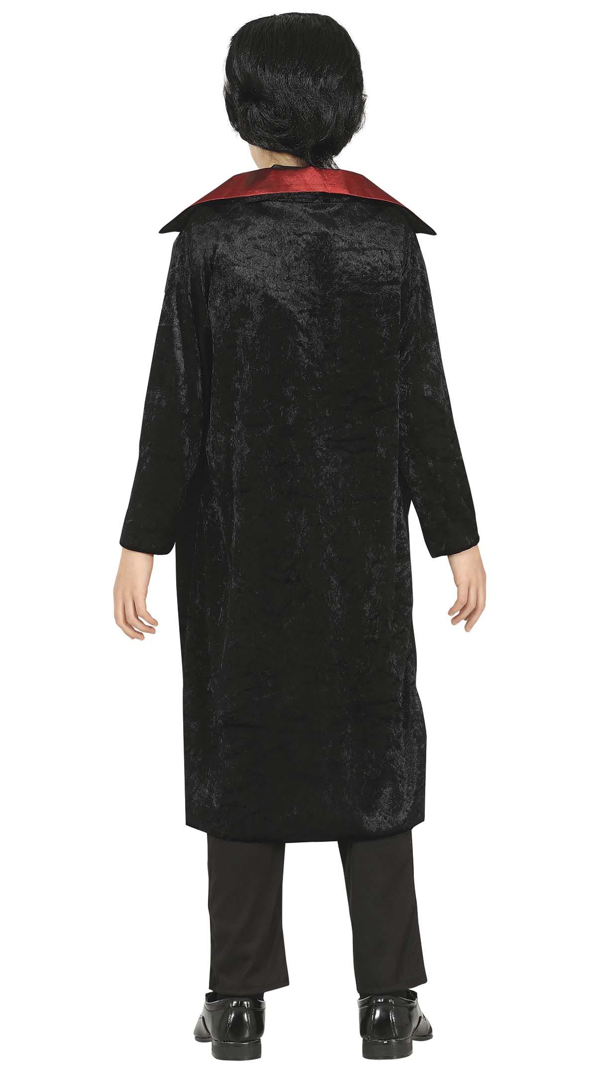 GP77553 – Vampir Halloween Kostüm Kinder Edle – Größe: 128/134 – Farbe: Schwarz