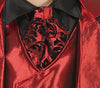 GP77553 – Vampir Halloween Kostüm Kinder Edle – Größe: 128/134 – Farbe: Schwarz