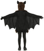 GP77556 – Fledermaus Kostüm Mit Ohren Und Flügeln – Größe: 140/146 – Farbe: Schwarz