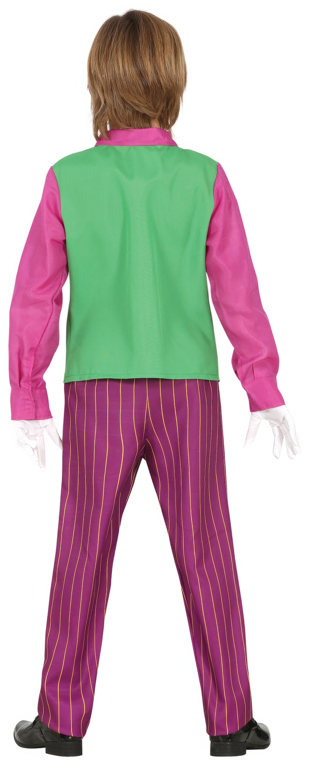 GP77559 – Narrenkönig Kostüm Kinder Halloween – Größe: 128/134 – Farbe: Pink