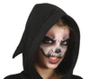 GP77567 – Halloween Geistercape Mit Kapuze Tunika – Größe: 110/116 – Farbe: Schwarz