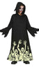 GP77567 – Halloween Geistercape Mit Kapuze Tunika – Größe: 128/134 – Farbe: Schwarz