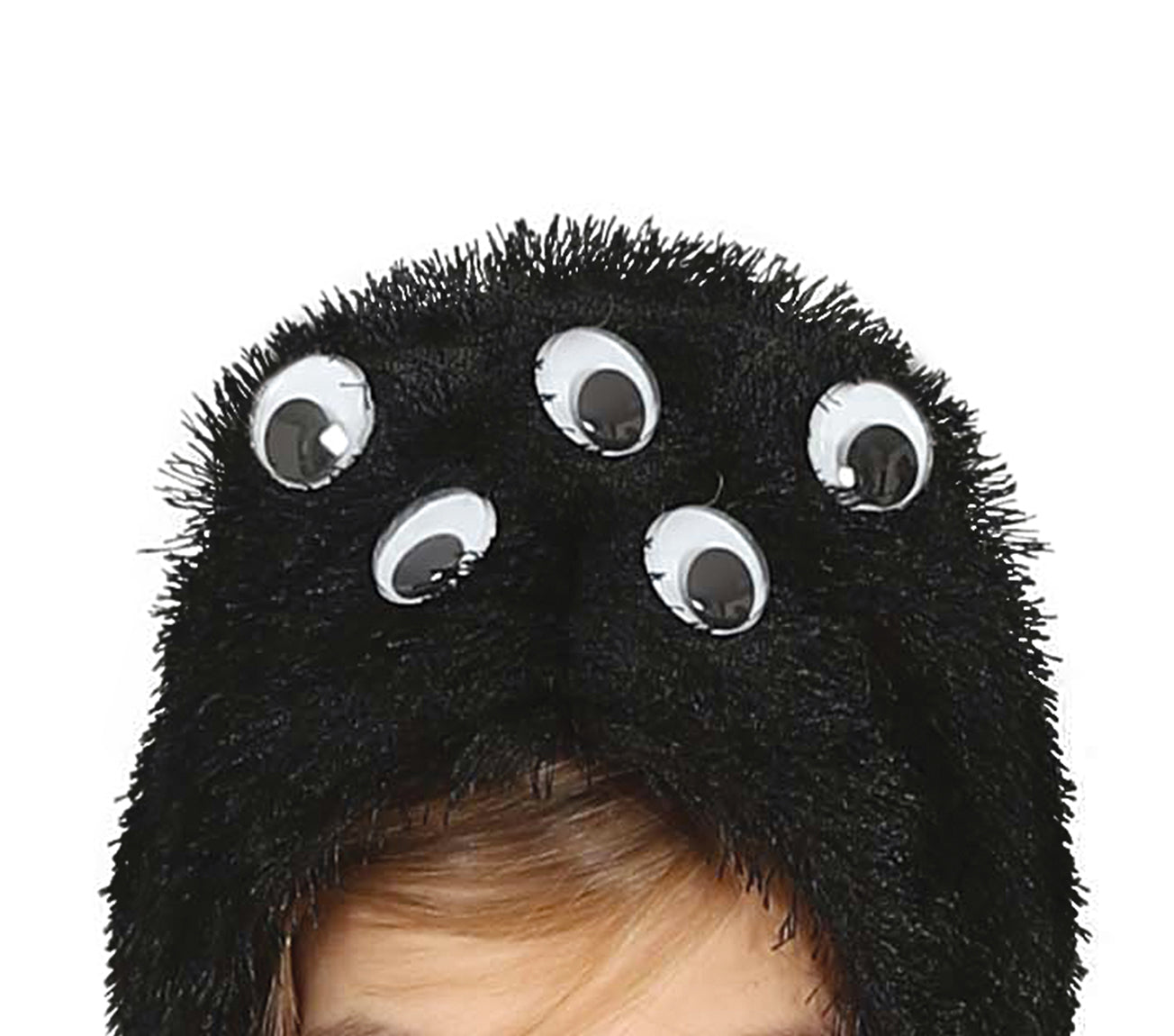 GP77570 – Spinnen Halloween Kostüm Poncho – Größe: 110/116 – Farbe: Schwarz