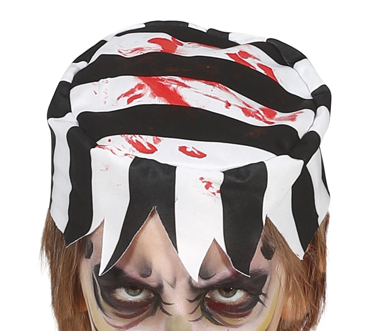 GP77573 – Zombie Pirat Häftling Streifen – Größe: 128/134 – Farbe: Weiß