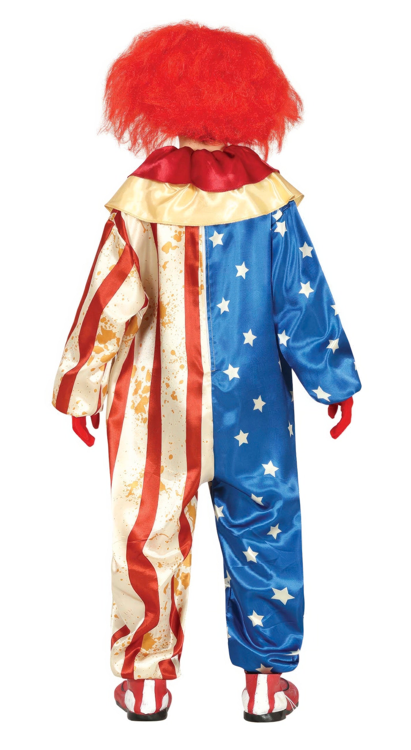 GP77579 – Clown Amerika Halloween Grusel Stars – Größe: 128/134 – Farbe: Blau