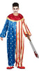 GP79486 – Clown Halloween Kostüm Patriotischer – Größe: 14 - 16 Jahre – Farbe: Blau
