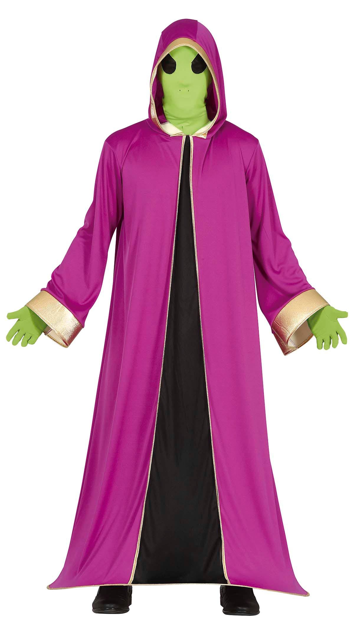 GP79503 – Alien Für Halloween Grusel Event – Größe: 14 - 16 Jahre – Farbe: Lila