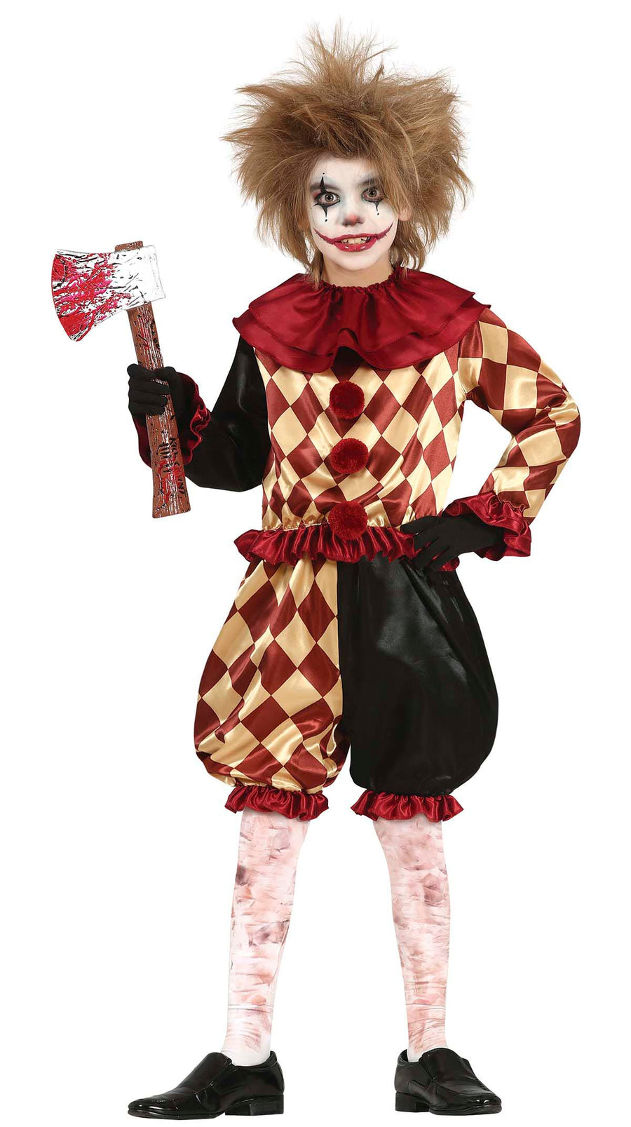 Horror Clown Kostüm für Jungen
